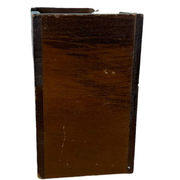 Vintage Woodcrest by Styson Apple Pear Wood Napkin Recipe Organizer Box - Picture 4 of 7